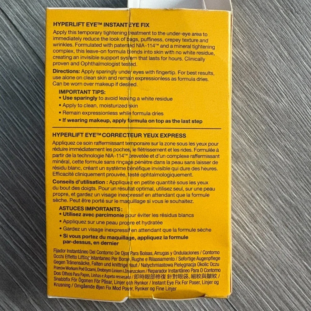 NWB‎ StriVectin TL Tighten & Lift Hyperlift Eye Instant Eye Fix 10 ml (34 fl oz)